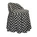 Polka-Dot Vanity Seat- Black/ White Dots