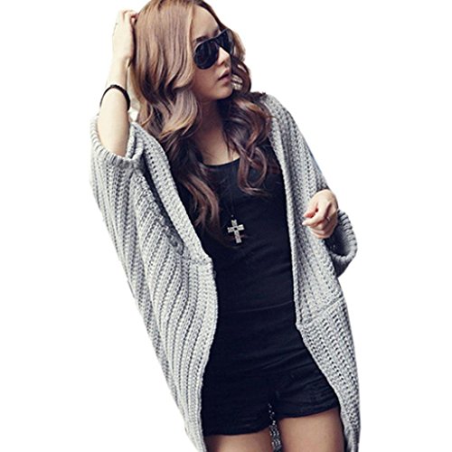 (ミネトメ)Minetom レディース 女性 長袖カーディガン ドルマンスリーブ ストール セーター フリーサイズ 3色選択可能