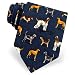 Dog Breeds by Fun Ties navy blue polyester ties