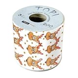 Image of Clayre &amp; Eef 00093 bedrucktes Toilettenpapier TONY THE ELK Tony der Elch
