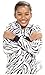 Footed Pajamas - Zebra Stripes Kids Hoodie Fleece