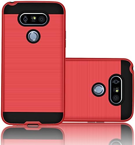 LG G5 Case, Carkoci Brushed Metal Texture, Shock Absorbent, Slim Fit, Drop Protection Rugged Cover for LG G5 Mobile Phone