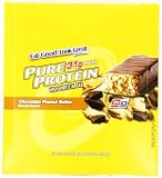 Pure Protein High Protein Bar, Chocolate Peanut Butter, 2.75-Ounce Bars (Pack of 12)