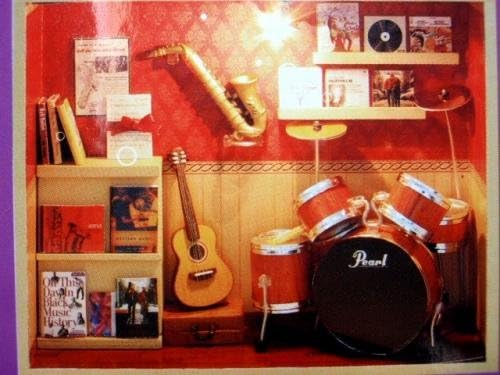 Wooden mini doll house kit C-007 ROCK TIME (japan import)