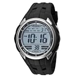Armitron Men's 408153BLK Chronograph Black Round Dial Digital Sport Watch