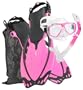 Prime Scuba Mask Fin Snorkel Set with Snorkeling Gear Bag