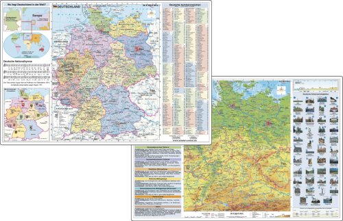 Stiefel Eurocart Deutschland physisch / politisch mit Basiswissen