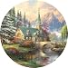 Schmidt Spiele 58452 - Thomas Kinkade, Rundpuzzle, Kapelle, 1000 Teile