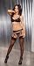 Leather Garter Belt w/ Chain Detail.