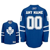 ANYNAME #00 Toronto Maple Leafs RBK Premier NHL Hockey Jersey by Reebok (NHLPA Certified Custom Sewn Authentic Twill)