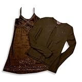 Flowers by Zoe - Girls Dress Set, Brown