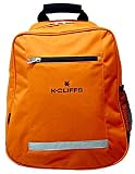 K-Cliffs Orange Polyester School Backpack/ Outdoor Backpack with Detachable Cell Phone Holder