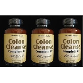 Colon Cleanse Complete #7 2670mg. daily, 270 capsules with superior natural herbal ingrediants and dosage for WEIGHT LOSS and overall health management