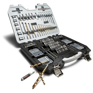 Denali Titanium Contractor's Drill And Drive Bit Accessory Set, 136-Piece