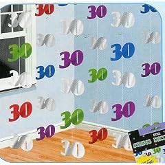 6er SET H�ngedekoration 30.Geburtstag
