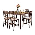 Lattice Counter Height 5-pc. Pub Dining Set - Espresso