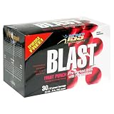 ISS Blast Pre-Workout Drink with Pro Cosanoid, Fruit Punch, 30 Servings