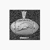 Western Michigan Broncos Bronco Head Football Pendant - Sterling Silver Jewelry
