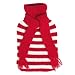 Red & White Stripes Scarf Hot Water Bottle Knitted