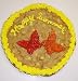 Gourmet Food : Scott's Cakes 1 lb. Chocolate Chip Cookie Cake with Tropical Punch and Cherry Butterfly Lollipop