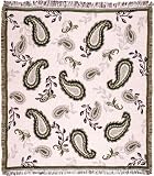 Paisley - Avocado Afghan Throw Blanket 50