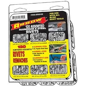 Arrow Fastener #RK6120 120PC Rivet Assortment by ARROW FASTENER