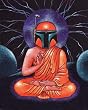 Buddha Fett Mounted Paper Print