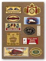 Cigar Labels I by Anonymous 16"x12" Art Print Poster