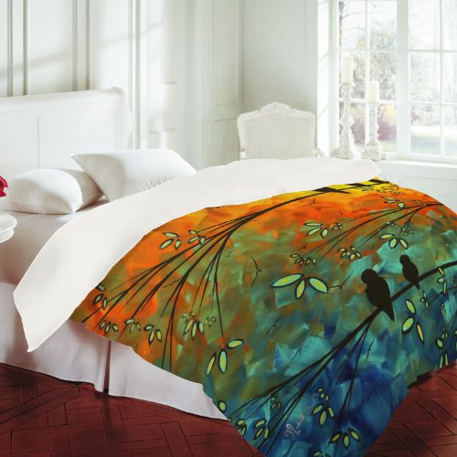DENY Designs Madart Birds Of A Feather Duvet Cover, Queen