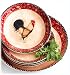 Kitchen & Housewares : Pinzon 5-Piece Rooster Pasta Set, Service for 4