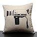 OJIA Throw Decorative Pillow Cover Moroccan Mandala Tribal Neutral Collection Accent Woven Shag Tufted Tassel Pillow Case for Farmhouse,Bedroom, Livingroom, Party, Office (24 x 24 Inch)