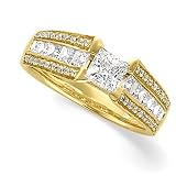 14K Yellow Gold Diamond Engagement Ring - 1.50 Ct.