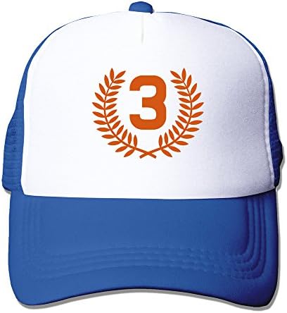 Men Third Place Mesh Back Baseball Cap Trucker Caps RoyalBlue