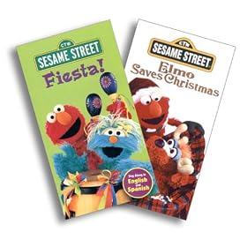 Sesame Street - Fiesta!/Elmo Saves Christmas [VHS]