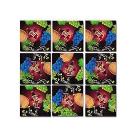 B Dazzle Vin Vino Wein Wine Scramble Squares 9 Piece Puzzle by B.Dazzle
