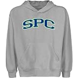 NCAA Saint Peter's Peacocks Youth Arch Applique Pullover Hoodie - Ash