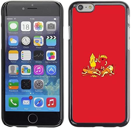 iKiki Tech / Hard Case Cover - Food Hot Dog French Fries Ketchup - Apple iPhone 6 Plus 5.5