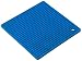 SiliconeZone Grid Two-Toned Pot Holder, Bright Blue/Chocolate