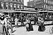 Art Poster, Taking the Trolley through Queens - 27.5 x 18.75