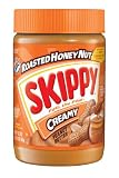 Skippy Peanut Butter, Roasted Honey Nut Creamy, 16.3-Ounce Jars (Pack of 6)