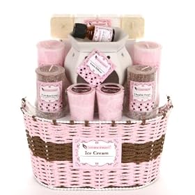 Strawberry Cream and Chocolate Home Fragrance Gift Basket - Includes Oil, Warmer, Votives,... by Gifts-to-Impress