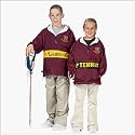 The "Kids' Collection" Youth Zip Stripe Pullover from Charles River Apparel