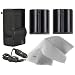 Panasonic Lumix DMC-FZ38K High Capacity Batteries (2 Units) + AC/DC Travel Charger + Nwv Direct Microfiber Cleaning Cloth.