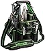 Hilmor HT 1839078 HVAC Tool Bag with 27 Pockets, Key Clip, Tape Loop, Shoulder Strap,HVAC/R Tools and Equipment, Black/Green, 13”
