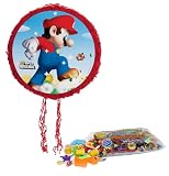 Super Mario Bros. Pull-String Pinata Kit - Includes Pinata and 2Lb Filler