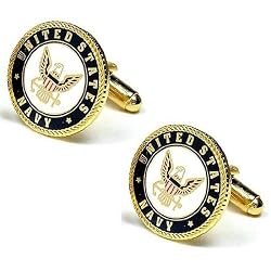 Enamel US Navy Cufflinks