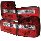 BMW E34 5-Series 525i 530i 535i 540i M5 88 89 90 91 92 93 94 95 Altezza Tail Lights - Red Clear (Pair)