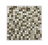 Glass Tile and Stone Bamboo Mosaic Backsplash Bliss Glass