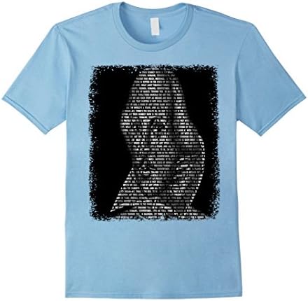 Men's Shakespeare Word Art Shirt Medium Baby Blue