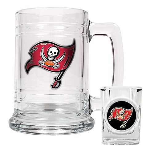 Tampa Bay Buccaneers Beer Mug And Shot Glass Boilermaker Set